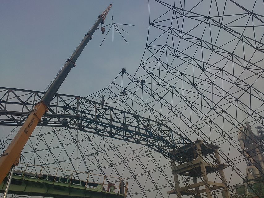 天门网架施工